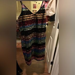 miss behave sparkle mini dress